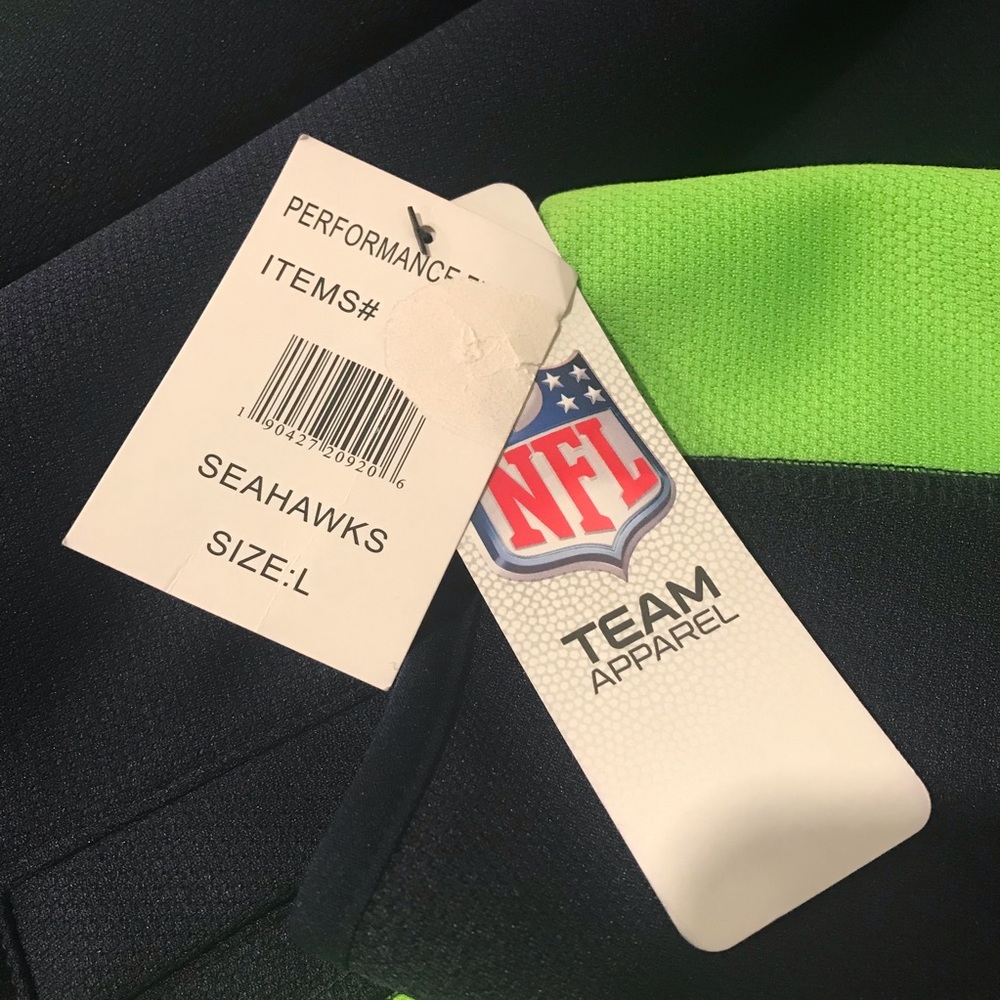 New Seattle Seahawks NFL Jacket Full ZIP New with Tags Men’s Large - Picture 4 of 9